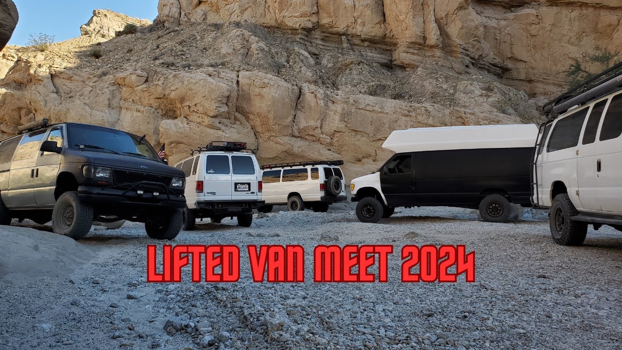 Lifted Van Meet 2024 Action Van Suspension Weldtec Camburg AJs U-Joint Advanced 4wd Colorado Camper