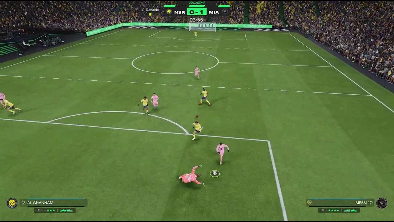 النصر ضد انتر ميامي 5 ضد 5 ميسي رونالدو شبة نار💥💥💥