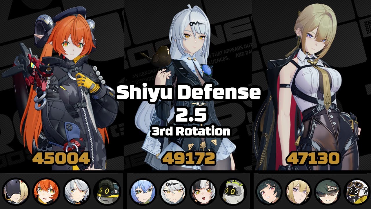 Sanby, Yixuan, & Evelyn | Shiyu Defense Stage 5 | ZZZ 2.5 3rd Rotation