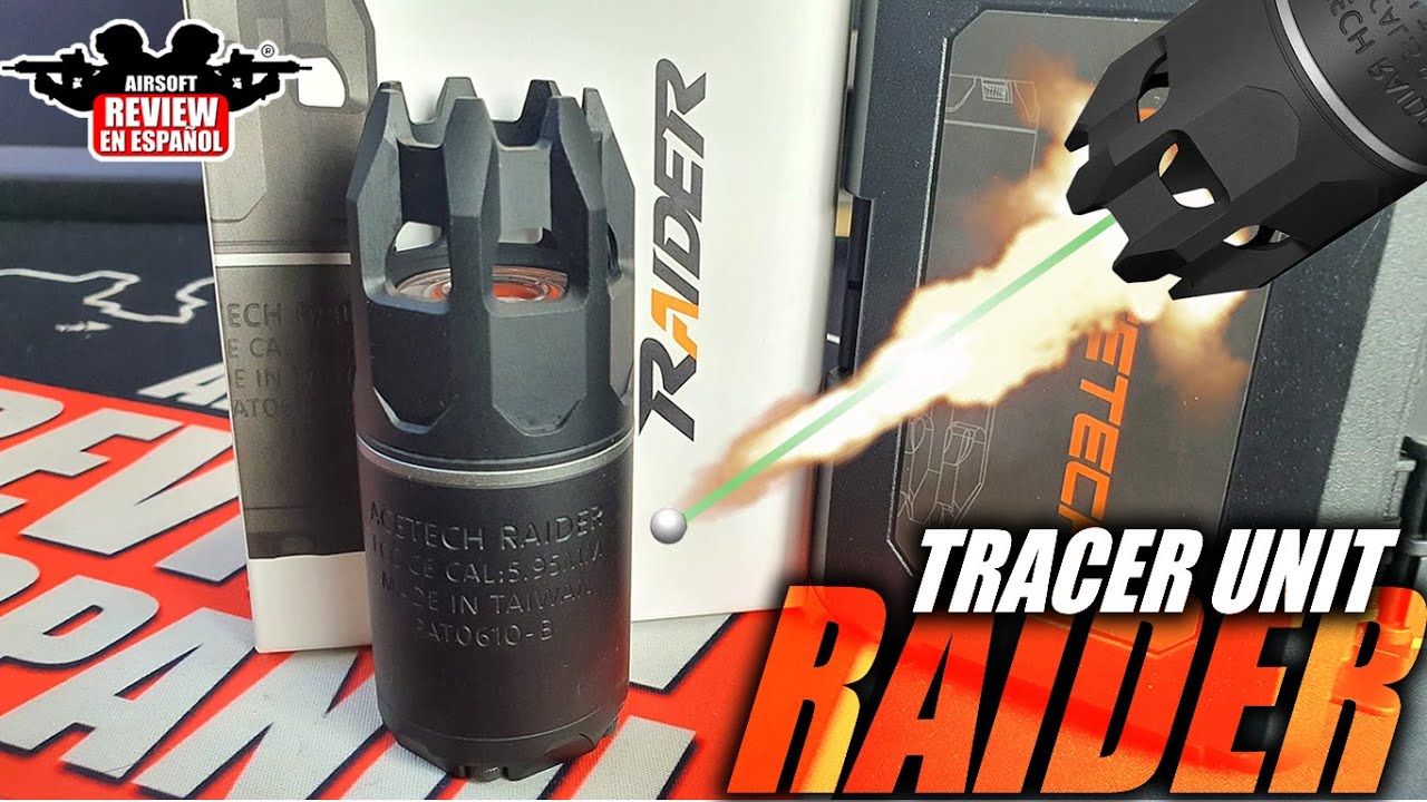Trazador con fogonazo 🔥  RAIDER de ACETECH | Airsoft Review en Español
