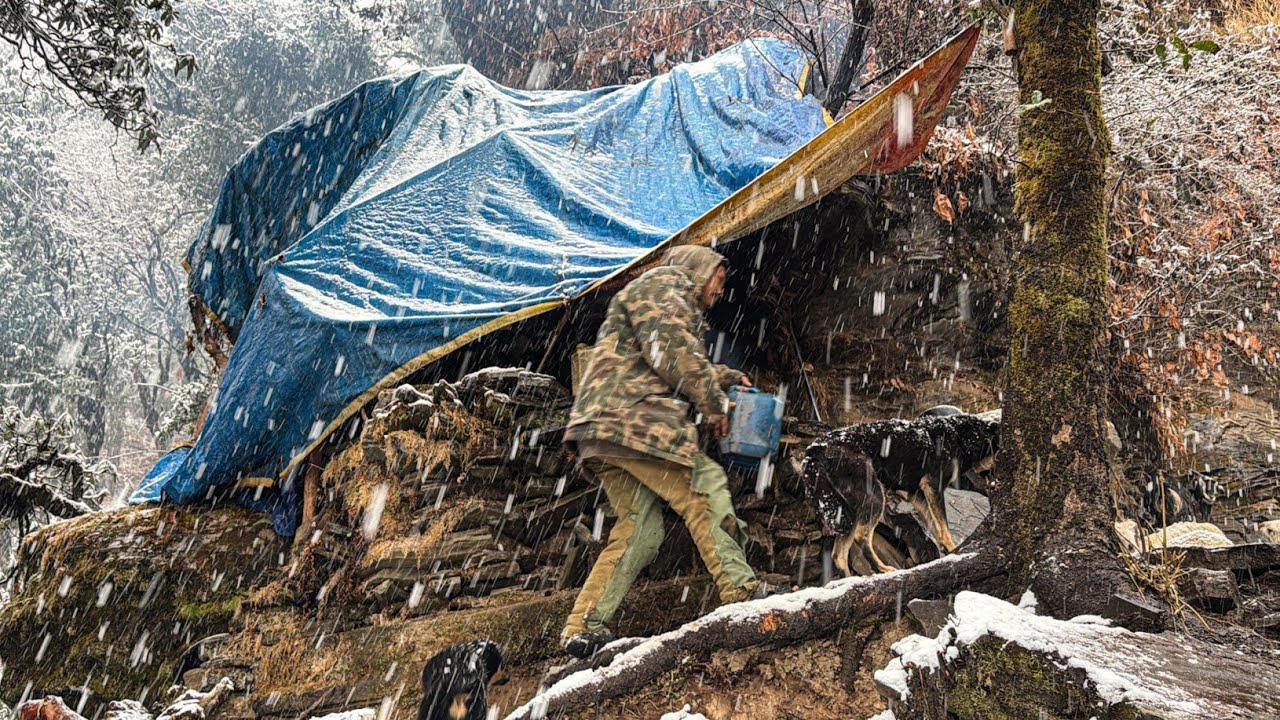 Best Life in A Himalayan Village During The Snowfall || Most Relaxing || Mountain Documentary Video