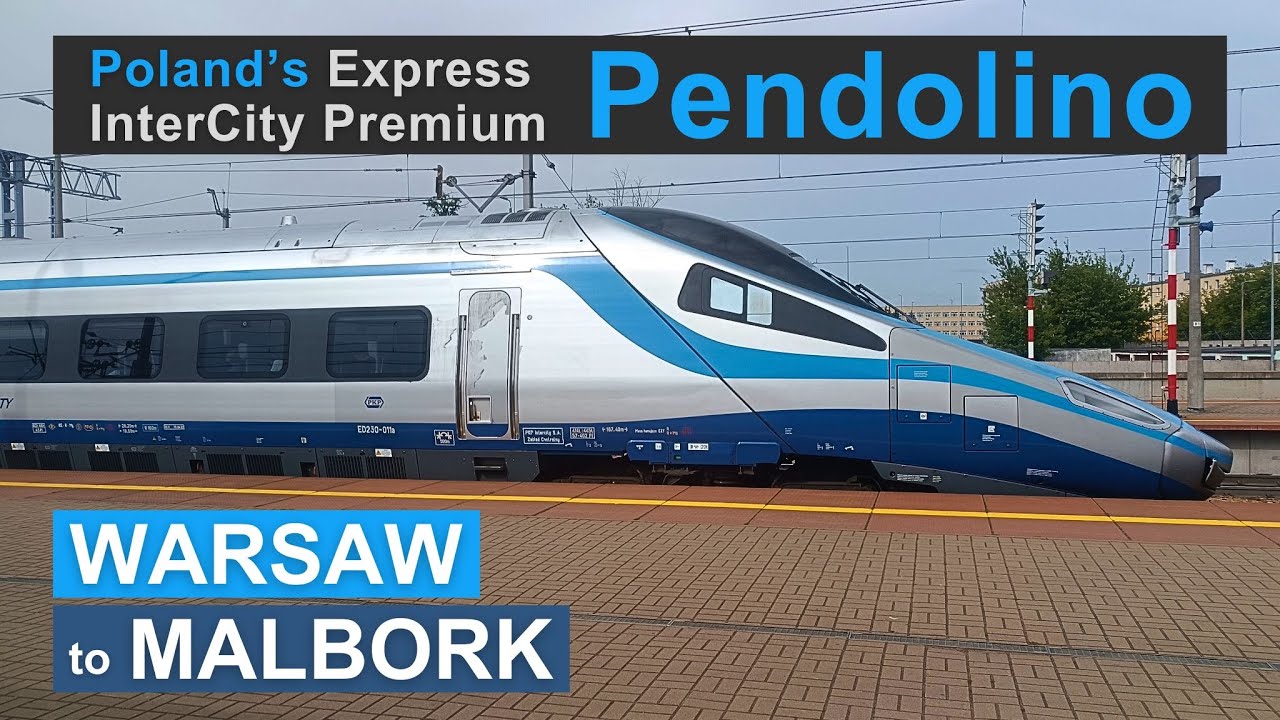 First Class on Poland’s High-Speed Pendolino Train | Warsaw to Malbork Castle Trip