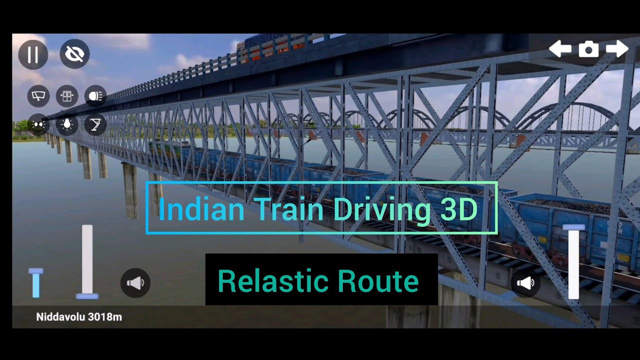 Indian Train Driving 3D Gameplay Video Relastic Route, Relastic Environment and Relastic Coach 
