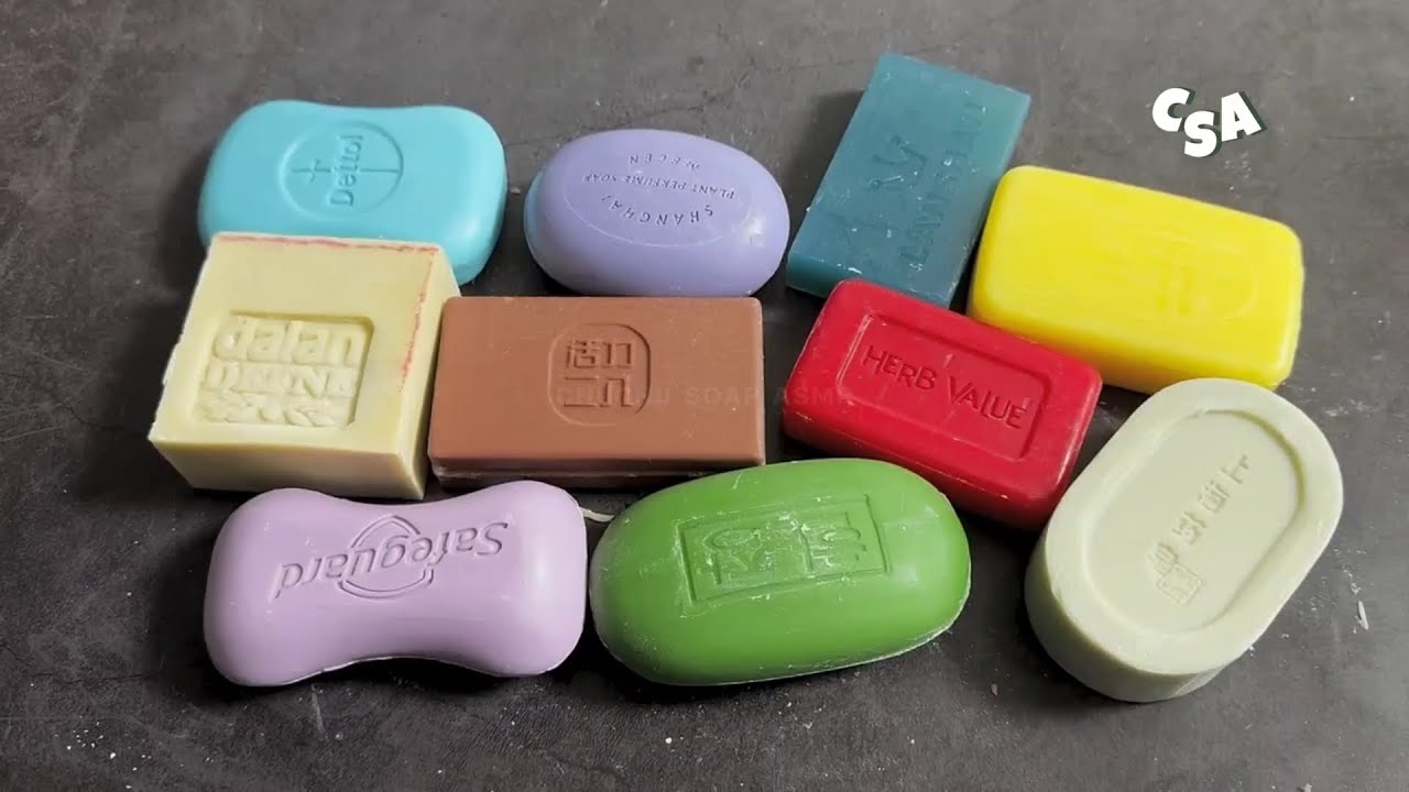 Bundle of 10 colourful✨ soap & cutting asmr relaxing🌈🧴✨| satisfying-amazing-love asmr-soap cutting