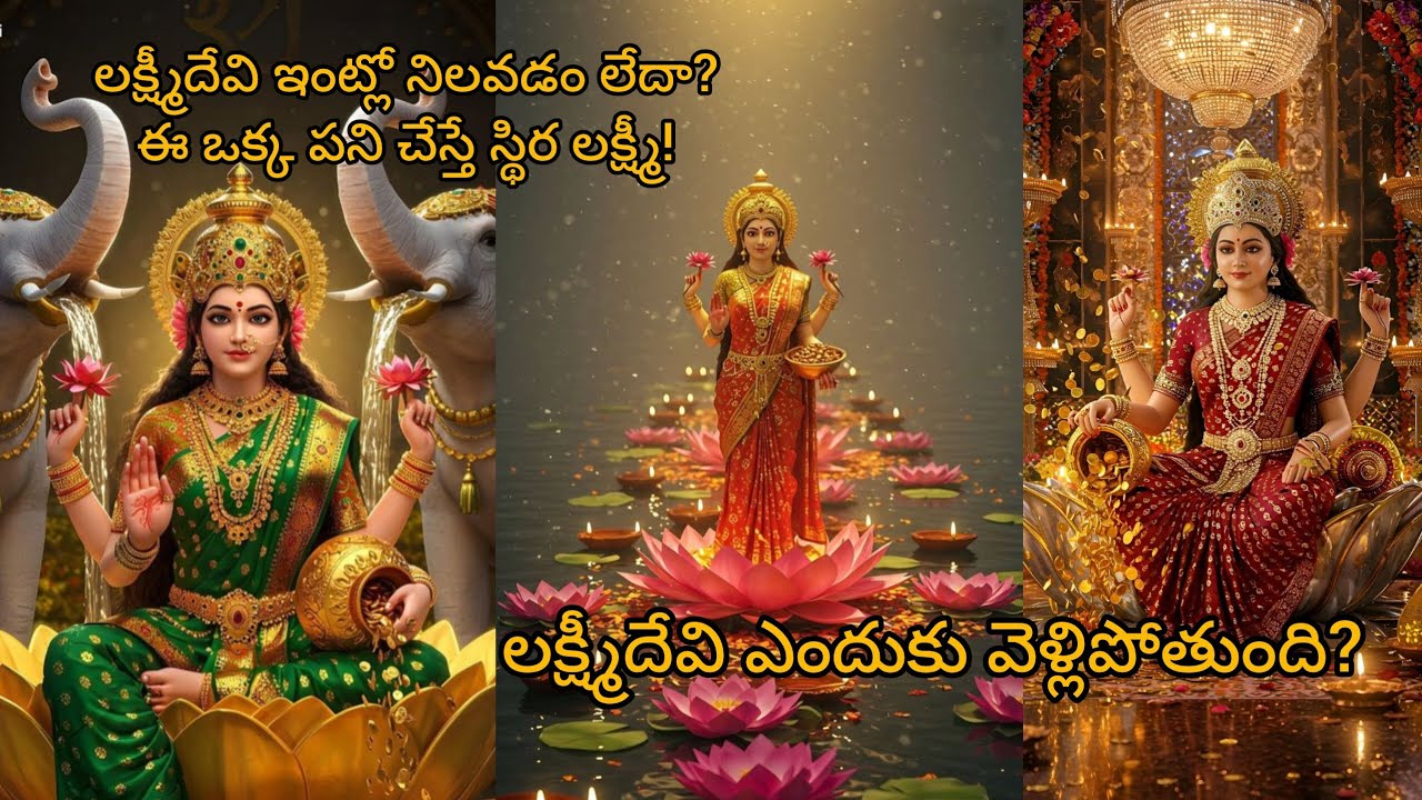 లక్ష్మీదేవి ఇంట్లో నిలవడం లేదా?ఈ ఒక్క పని చేస్తే స్థిర లక్ష్మీ!