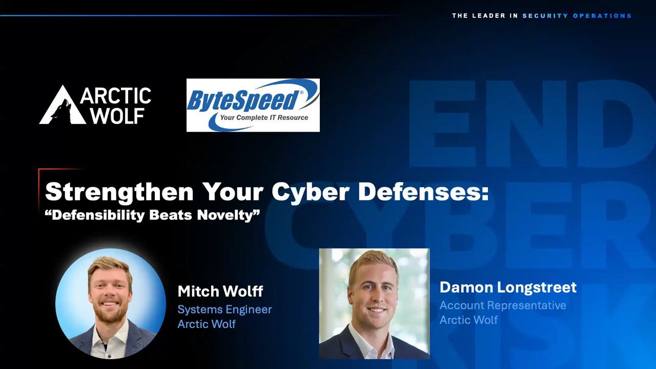 Vita Learn Webinar: Strengthen Your Cyber Defenses with Arctic Wolf and ByteSpeed