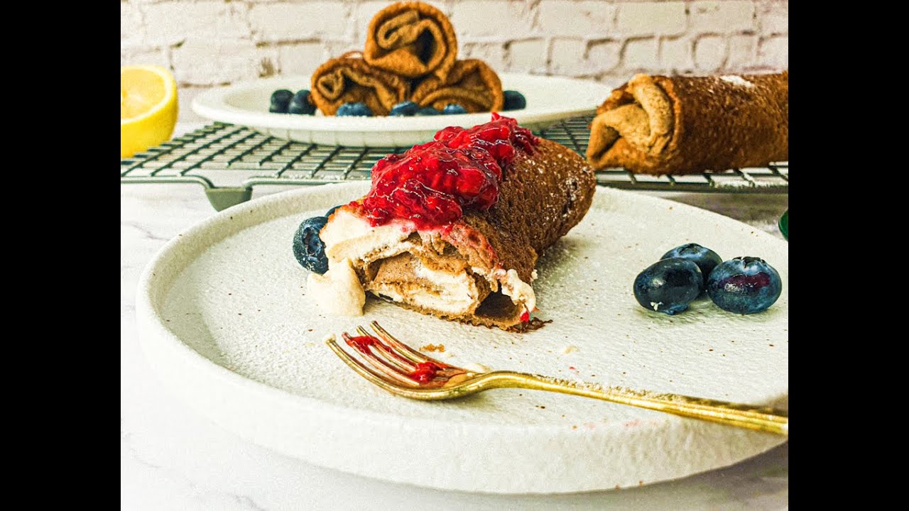 Vegan Teff Cheese Blintzes