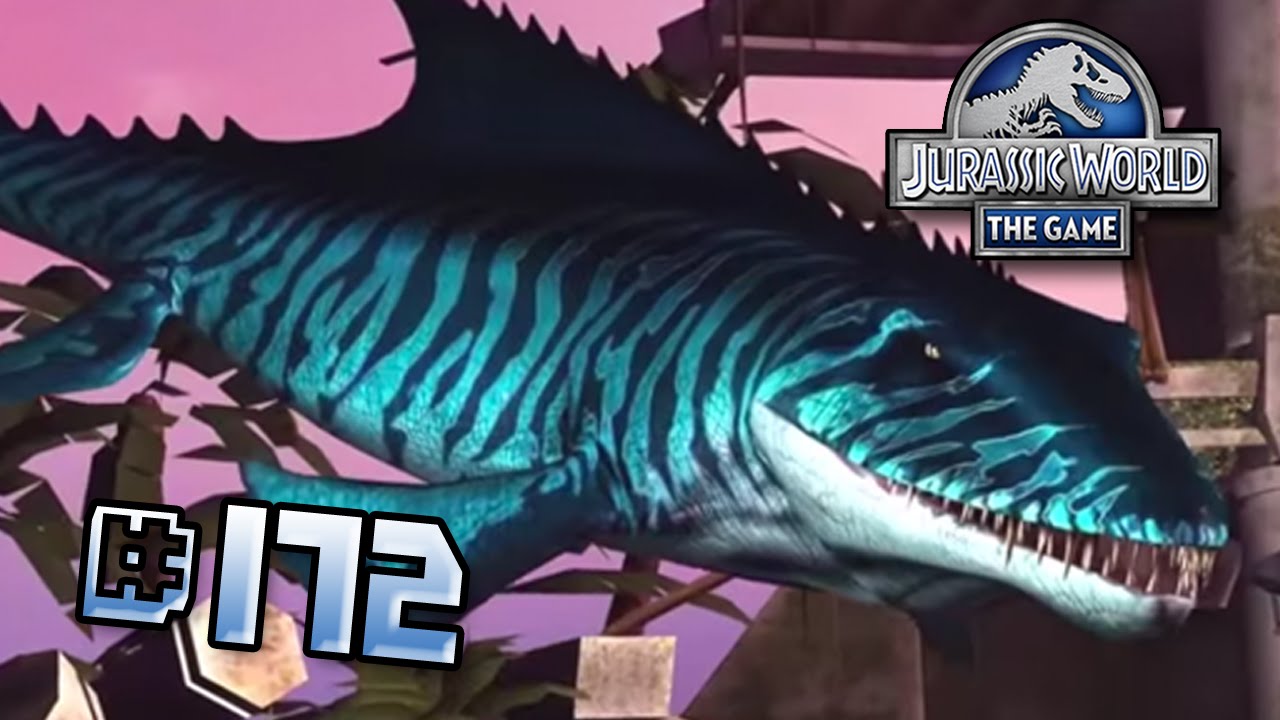 MOSASAURUS ON LAND!?!? || Jurassic World - The Game - Ep 172 HD