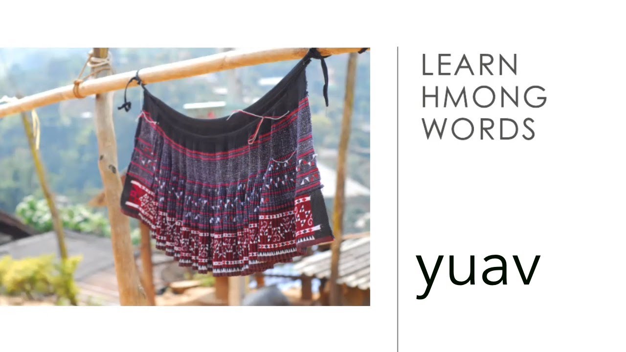 YUAV - Hmong for 'will; buy; marry'' - Learn the Hmong Language - vocabulary