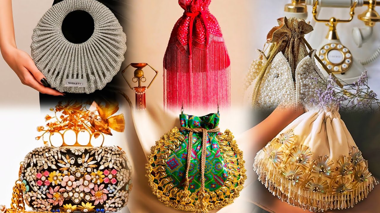 Bridal Bag Trends || Potli #sparklestylevault #bridalbags #potlibags 