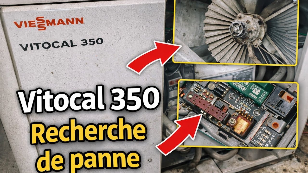 Dépannage d’une PAC Viessmann Vitocal 350 de 20 ans