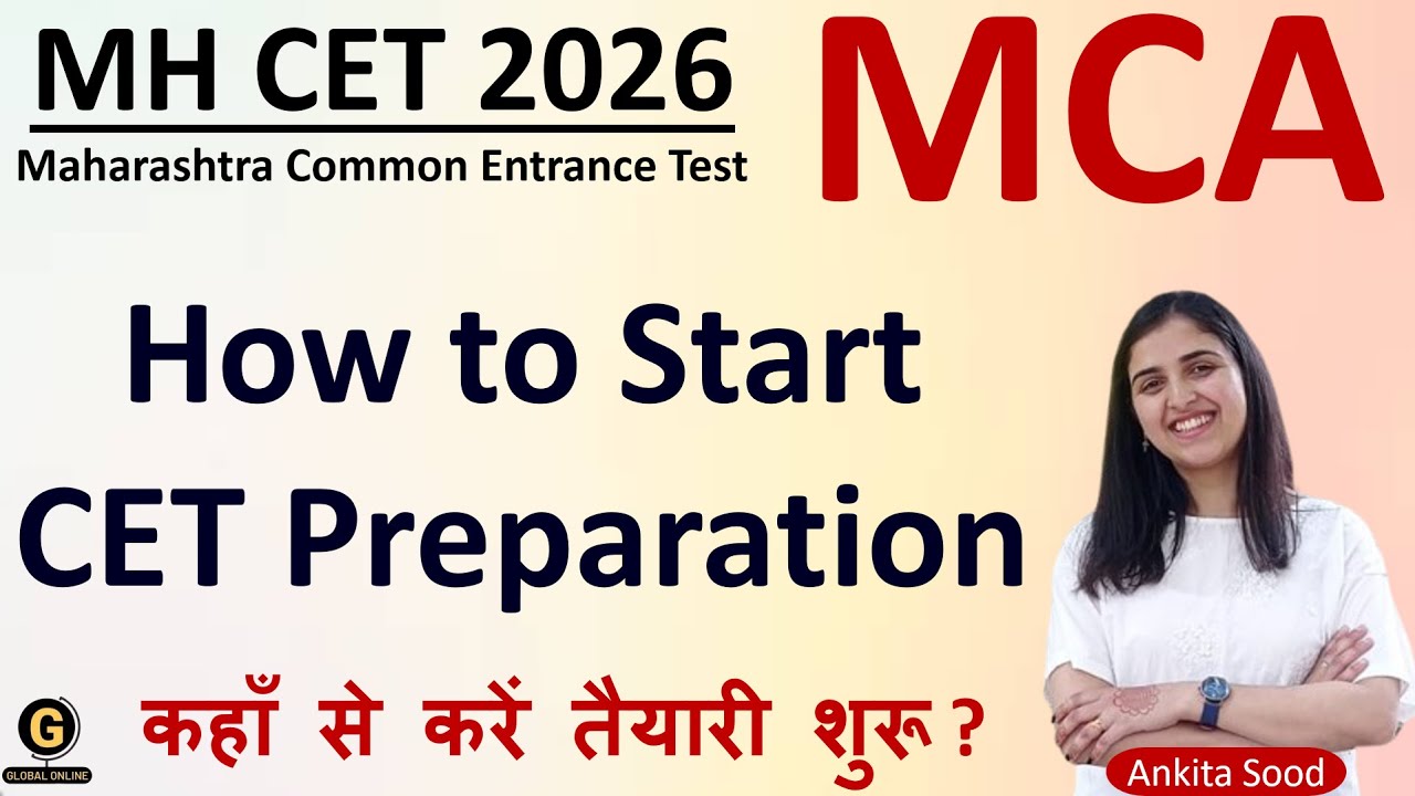 MAH MCA CET 2026 Preparation Strategy | Full Syllabus Complete Preparation |