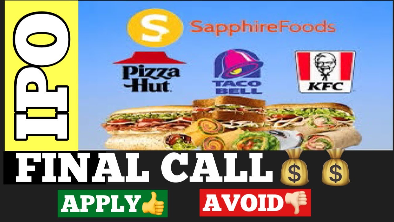 SAPPHIRE FOODS IPO👀FINAL CALL📊APPLY OR AVOID