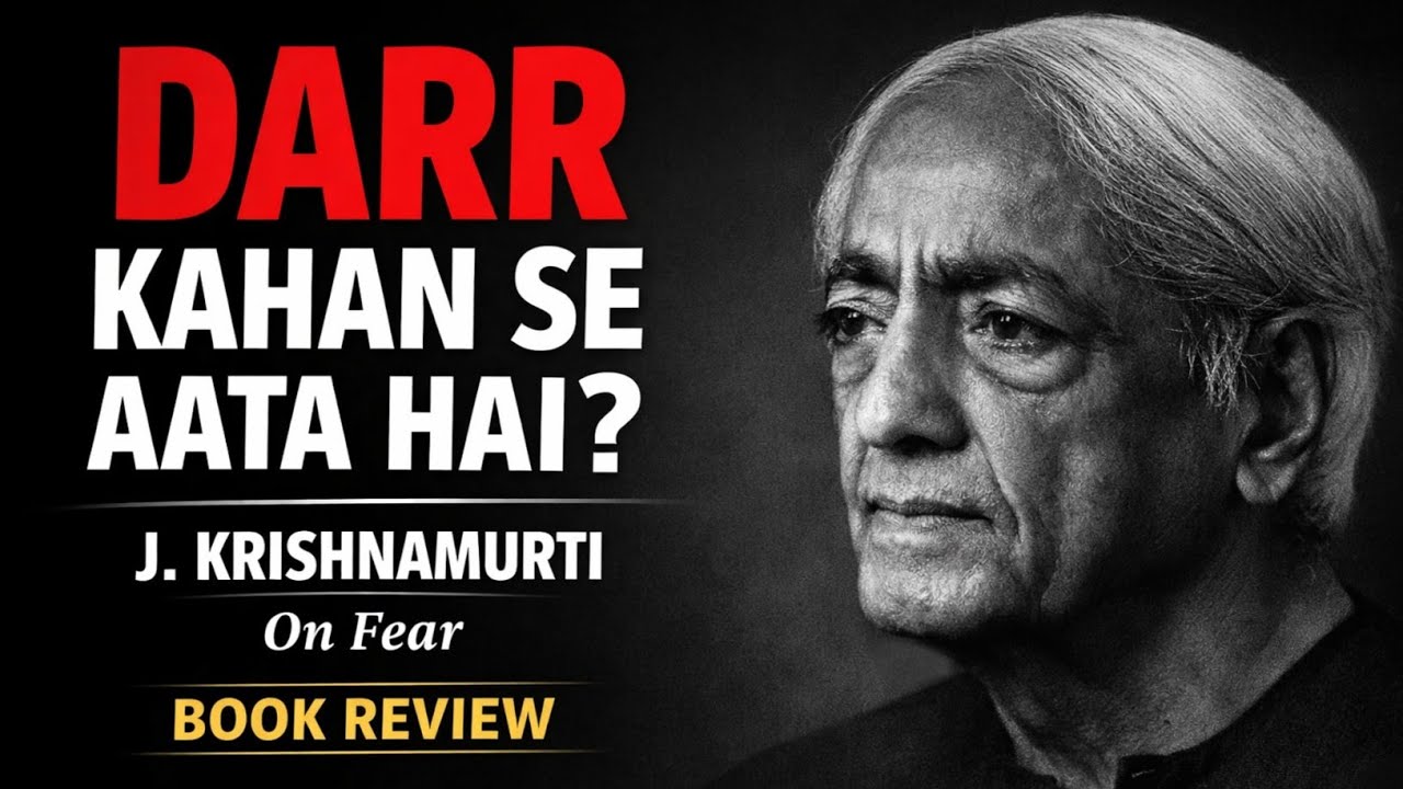 Darr Kahan Se Aata Hai? | On Fear Book Review | J. Krishnamurti Hindi | #sochbadlozindagibadlo 📚