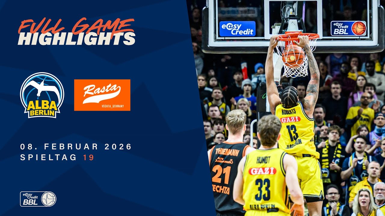 ALBA BERLIN vs. RASTA Vechta - Full Game Highlights - Spieltag 19, 25/26