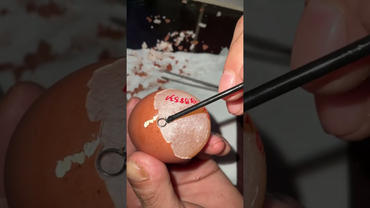 Raw Egg Peeling Challenge #42 #egg #funyvideo #satisfying