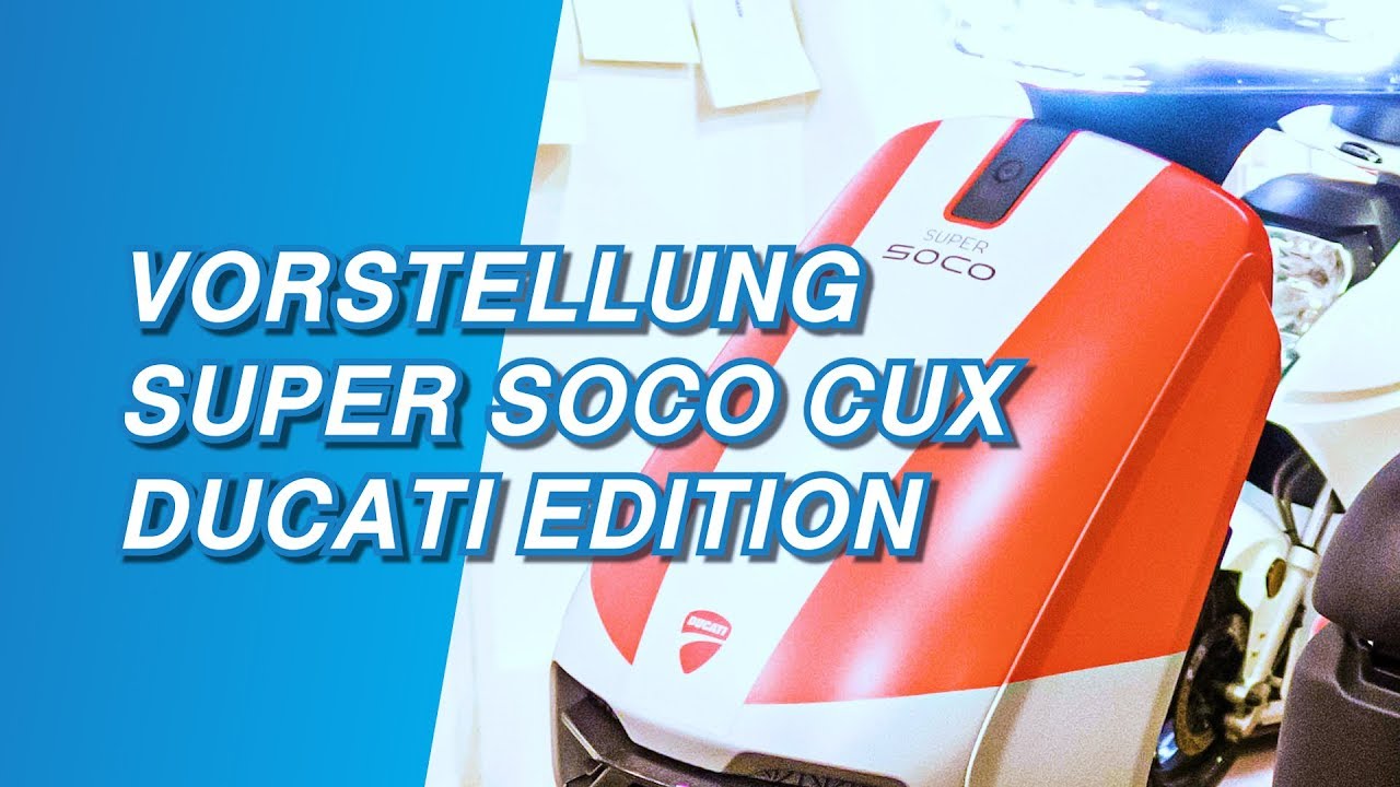 ⚡🛵 Vorstellung Super Soco CUX DUCATI Edition – Leichter, wendiger, durchzugsstarker E-Roller