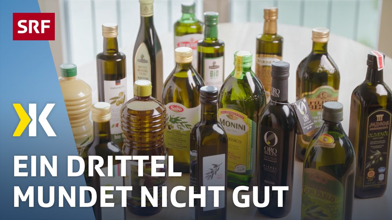 Olivenöl im Test: Jedes dritte Öl geschmacklich ungenügend | 2020 | Kassensturz | SRF