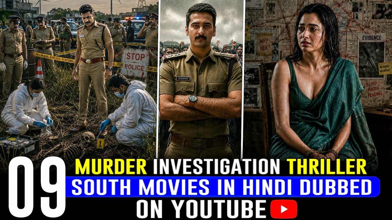 Top 9 Best South Indian Suspense Thriller Movies in Hindi | 2026 South Murder Mystery Movies Hindi