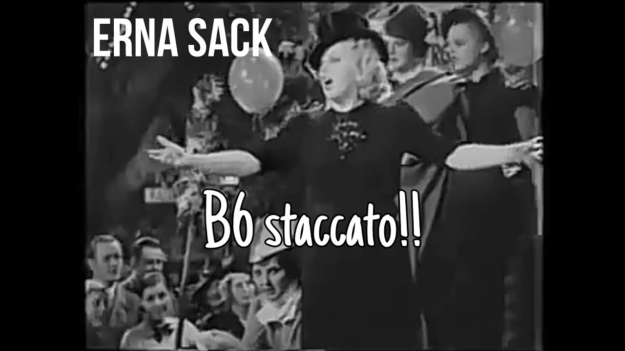 (LIVE) Erna Sack - Voices of Spring Waltz (Frühlingsstimmen) • B6 staccato and high F#6