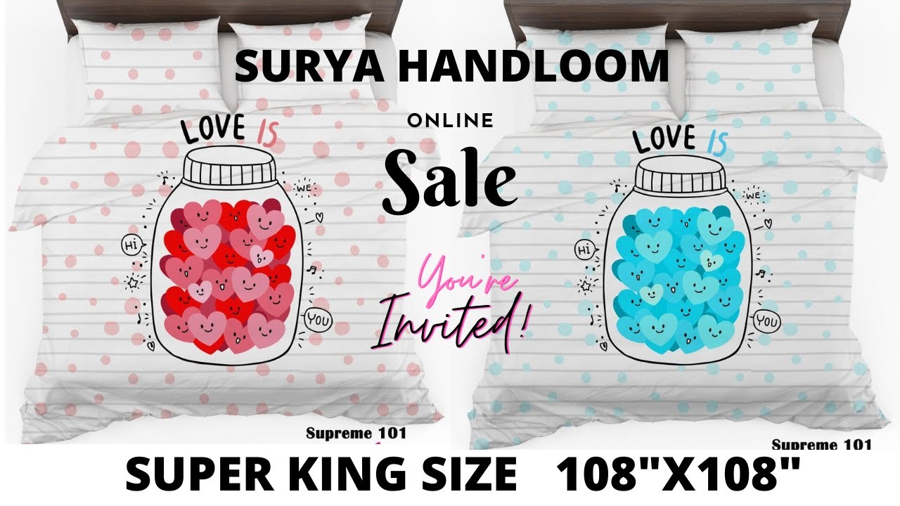 Bedsheets Live Show By Surya Handlooms || Bedsheets || Trident || Sanscriti || Signature || Utsav