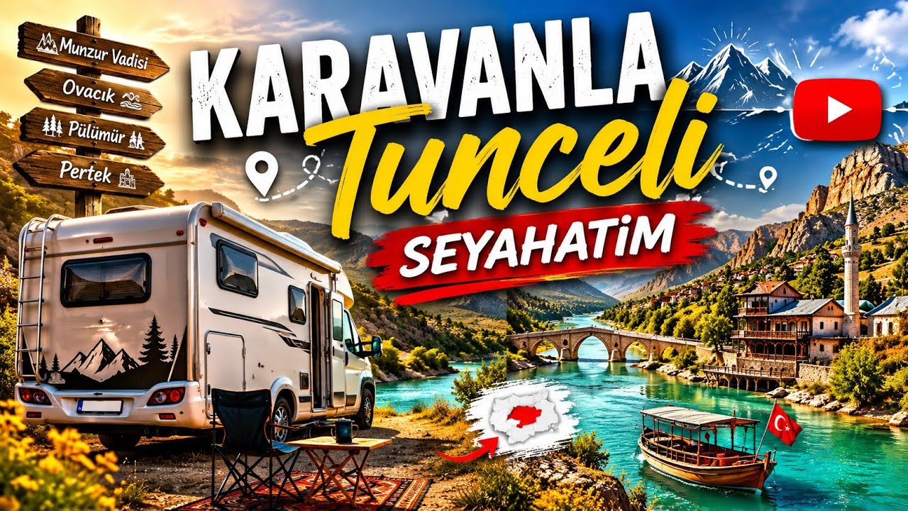 Karavanla TUNCELİ Gezimiz - Munzur Gözeleri - Ovacık Çarşısı - Pülümür Yaylaları - Pertek Feribotu