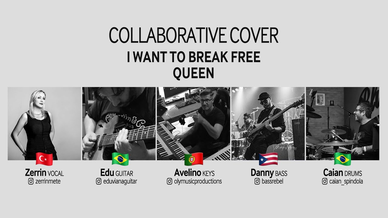 I  Want To Break Free - Queen Cover Remote Collaboration by CollaboraTV