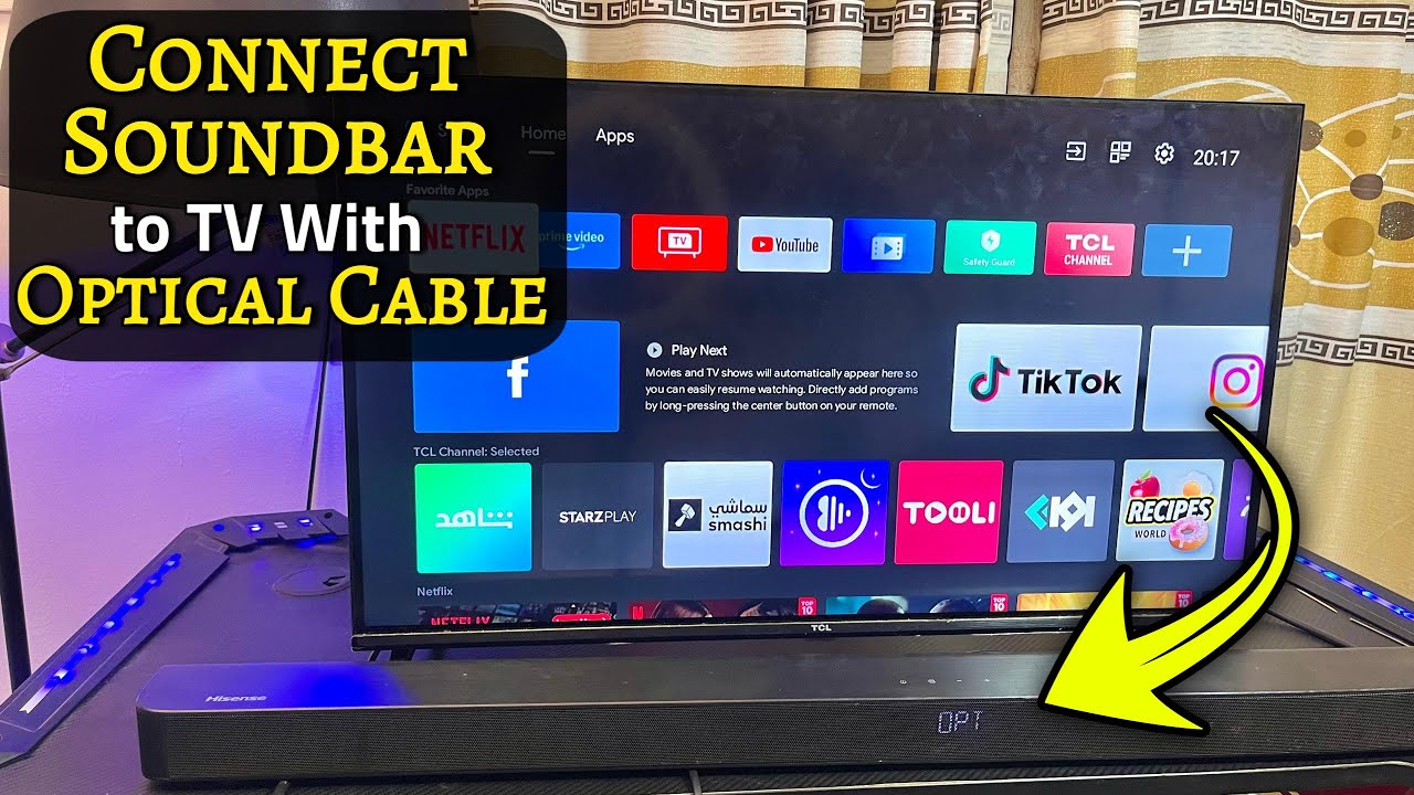 How to Connect Any Soundbar to TV With Optical Cable! 