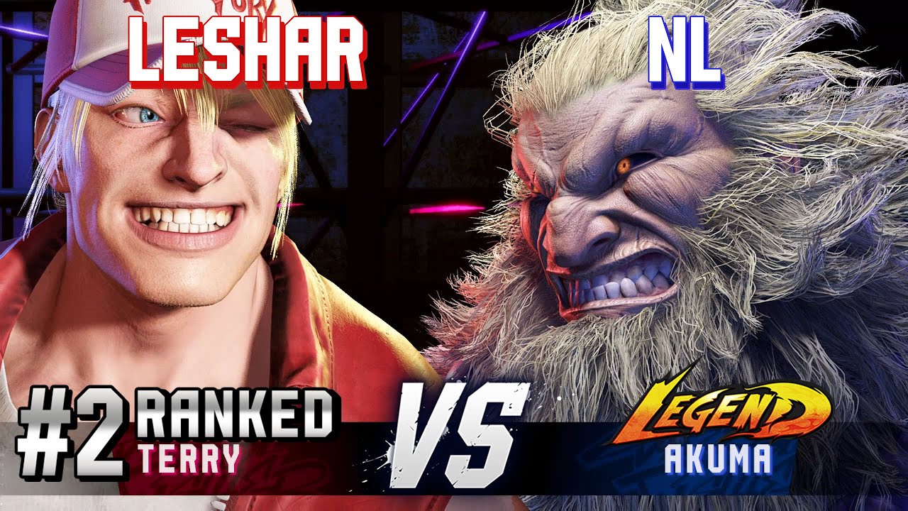 SF6 ▰ LESHAR (#2 Ranked Terry) vs NL (Akuma) ▰ High Level Gameplay