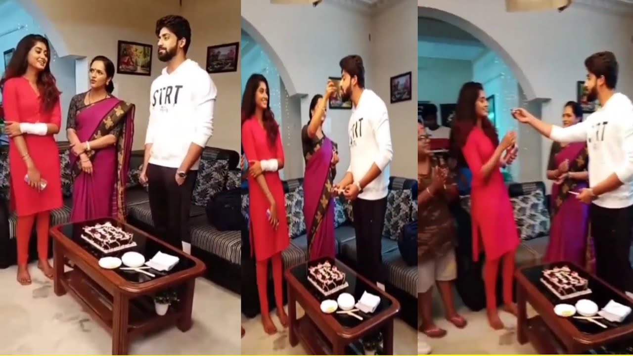 Kaatrukenna veli Serial Surya Birthday Celebration