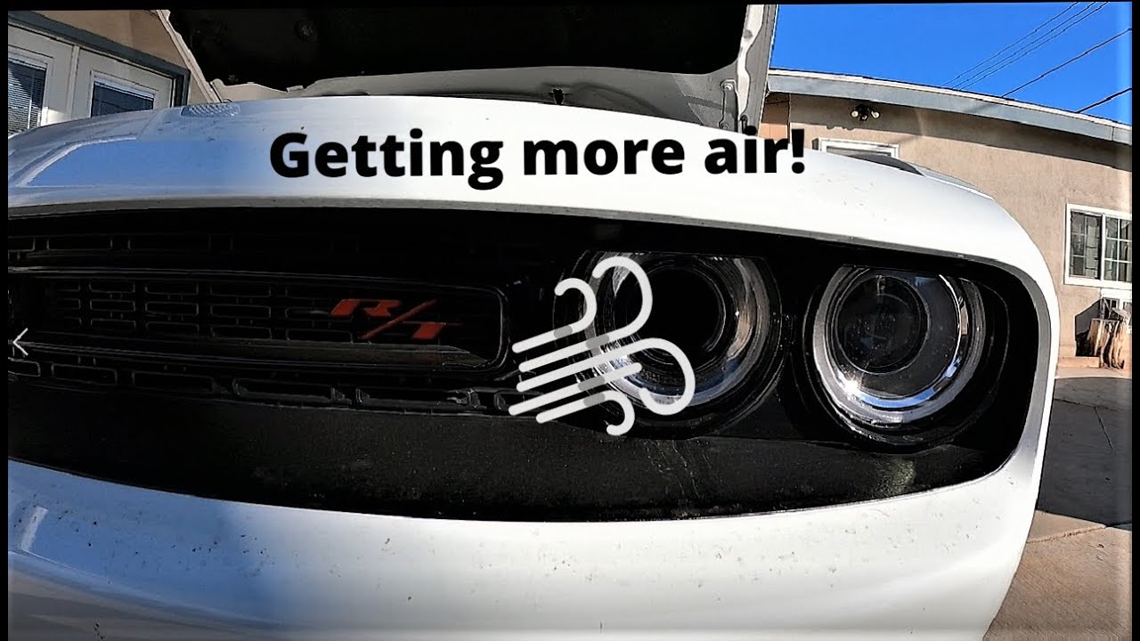 2019+ Dodge Challenger Scatpack hellcat headlight air duct tube install!