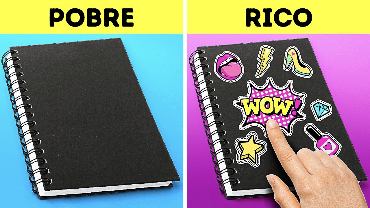 &iexcl;SOBREVIVIENDO a la ESCUELA! | TRUCOS ESCOLARES para RICOS vs POBRES por 123GO! SCHOOL