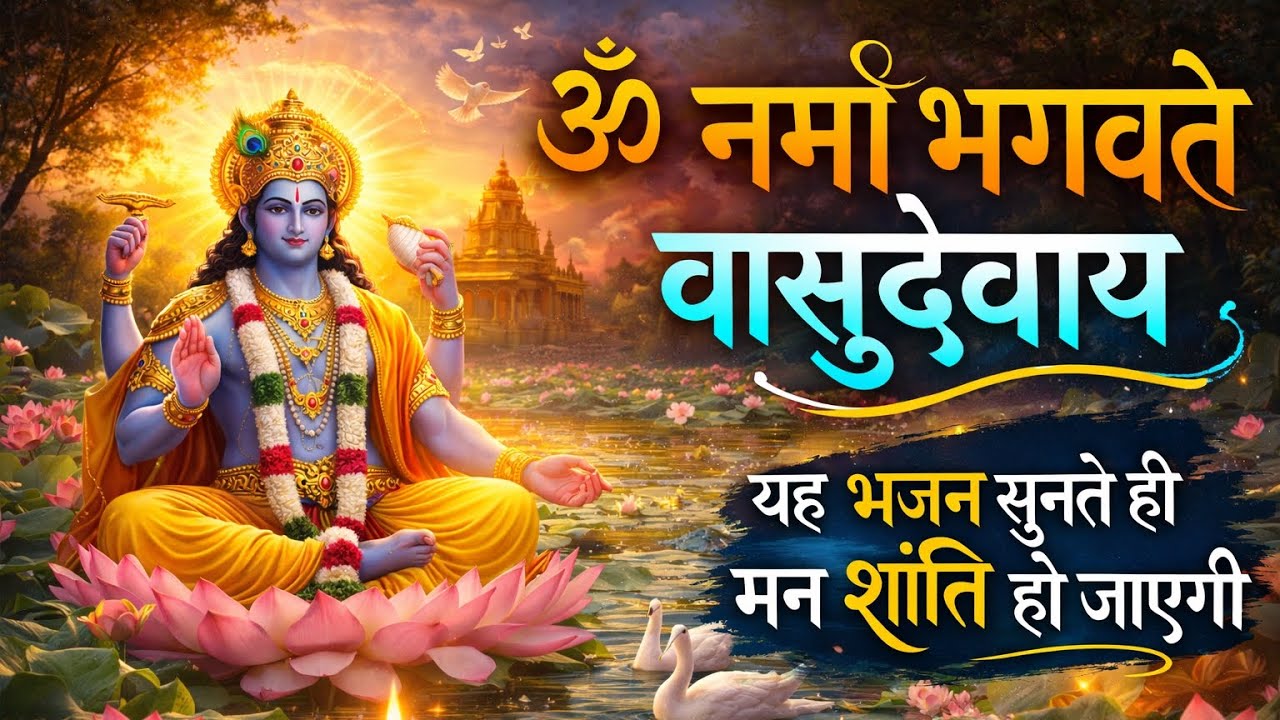 यह भजन सुनते ही मन शांत हो जाएगा 🙏 | ॐ नमो भगवते वासुदेवाय | Om Namo Bhagavate Vasudevaya | 