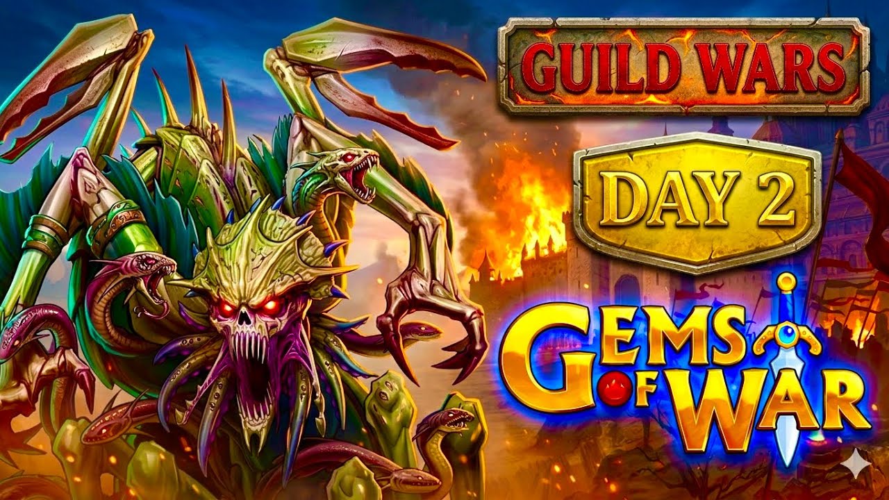 Gems Of War Blue Guild Wars Day 2 VS The Legacy Guild!