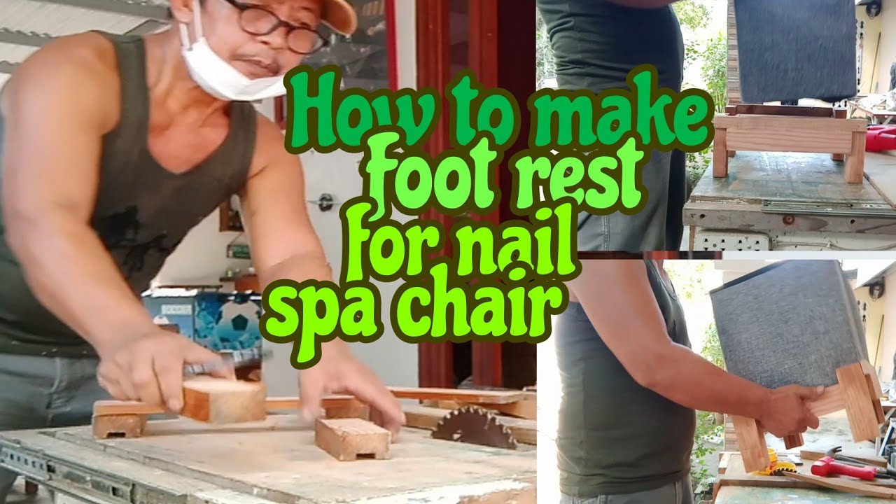DIY )How to make foot rest for nail spa chair/Antonio Negrite mix vlogs