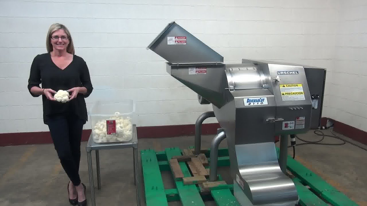 Urschel Diversacut 2110 Stainless Steel Cutter Slicer Demonstration