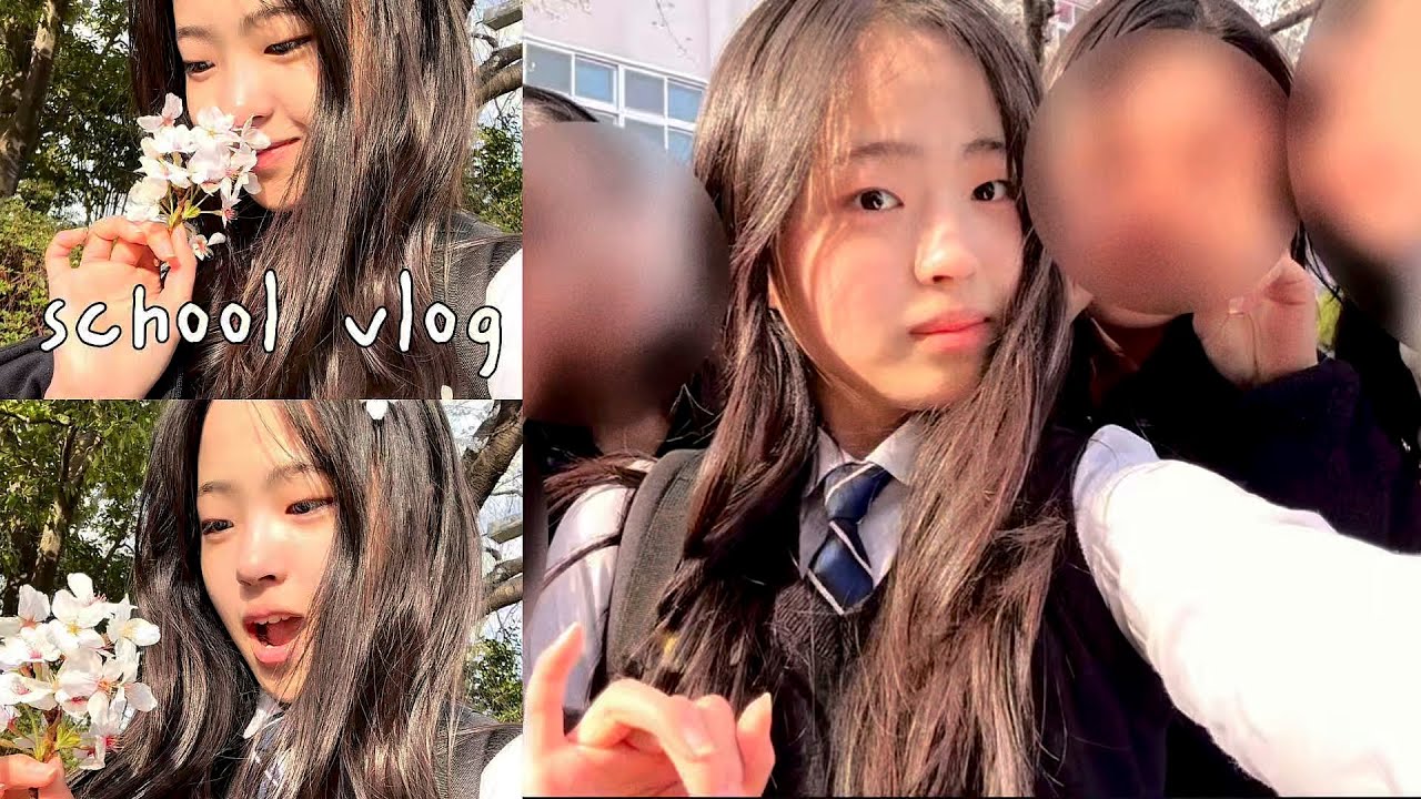 11년생 학교 vlog | 재밌는 학교생활! | 봄에는 벚꽃🌸