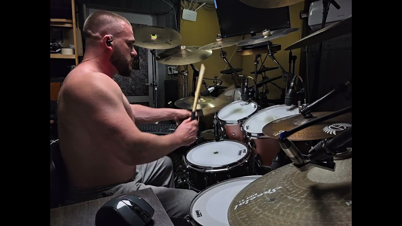 Death metal drumming raw sound