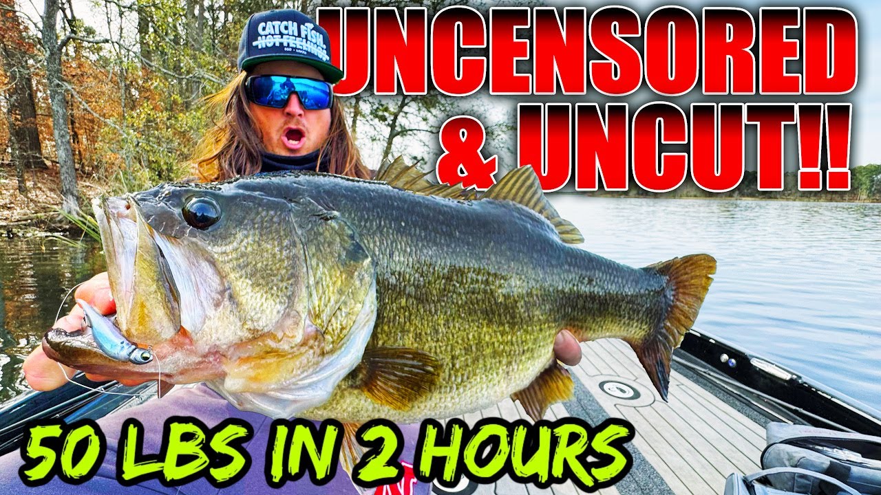Texas Winter Bass Fishing RAW and UNCUT - Unbelievable 50+ Pounds of Bass in 2 Hours!
