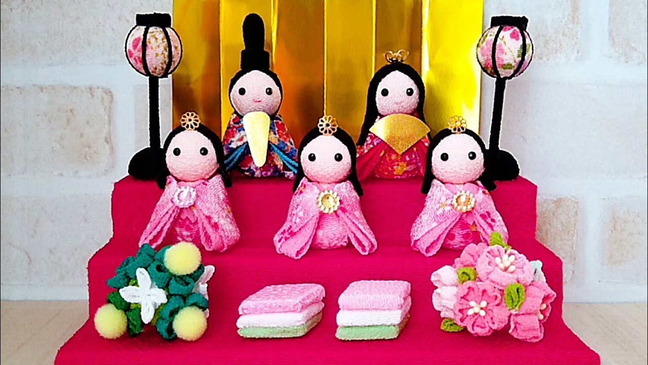オシャレな段飾り✨雛人形🎎【100均素材】まだ間に合う✨