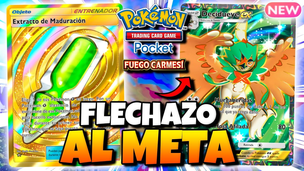 Flechazo al meta con este mazo de Decidueye en Pokémon TCG Pocket!