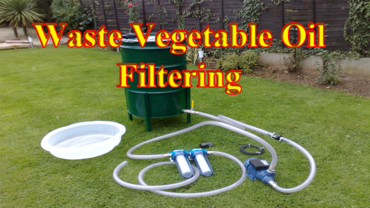 🔴 Making Biodiesel From Waste Vegetable Oil.  Oil Filtering System