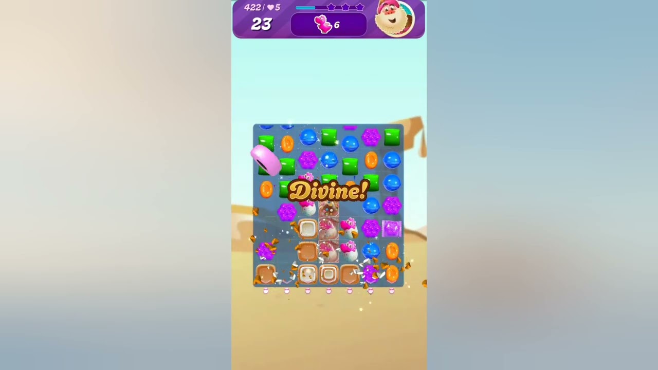 Candy Crush Saga Level 422 (Hard) ⭐⭐⭐