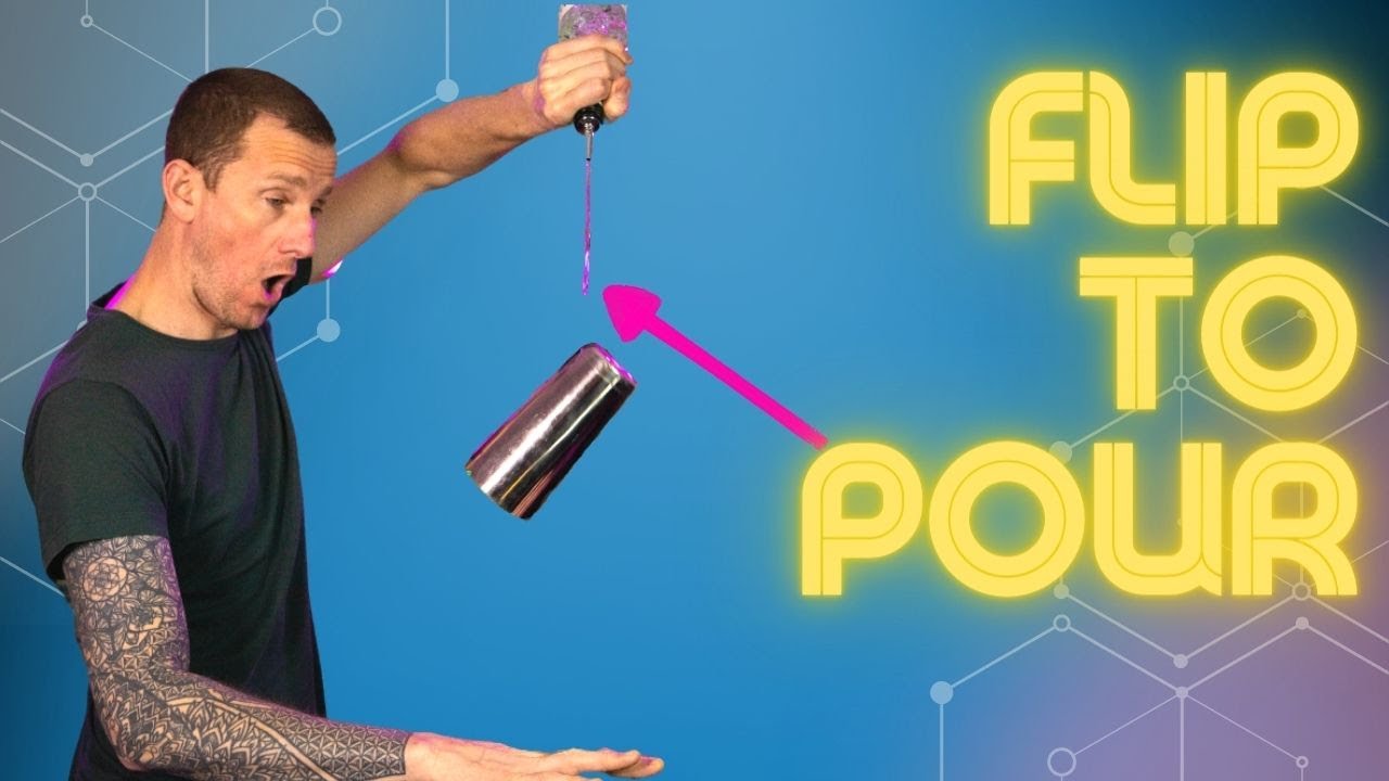 Impressive Flip to Pour flair bartending move! - 3minsThurs s10e5