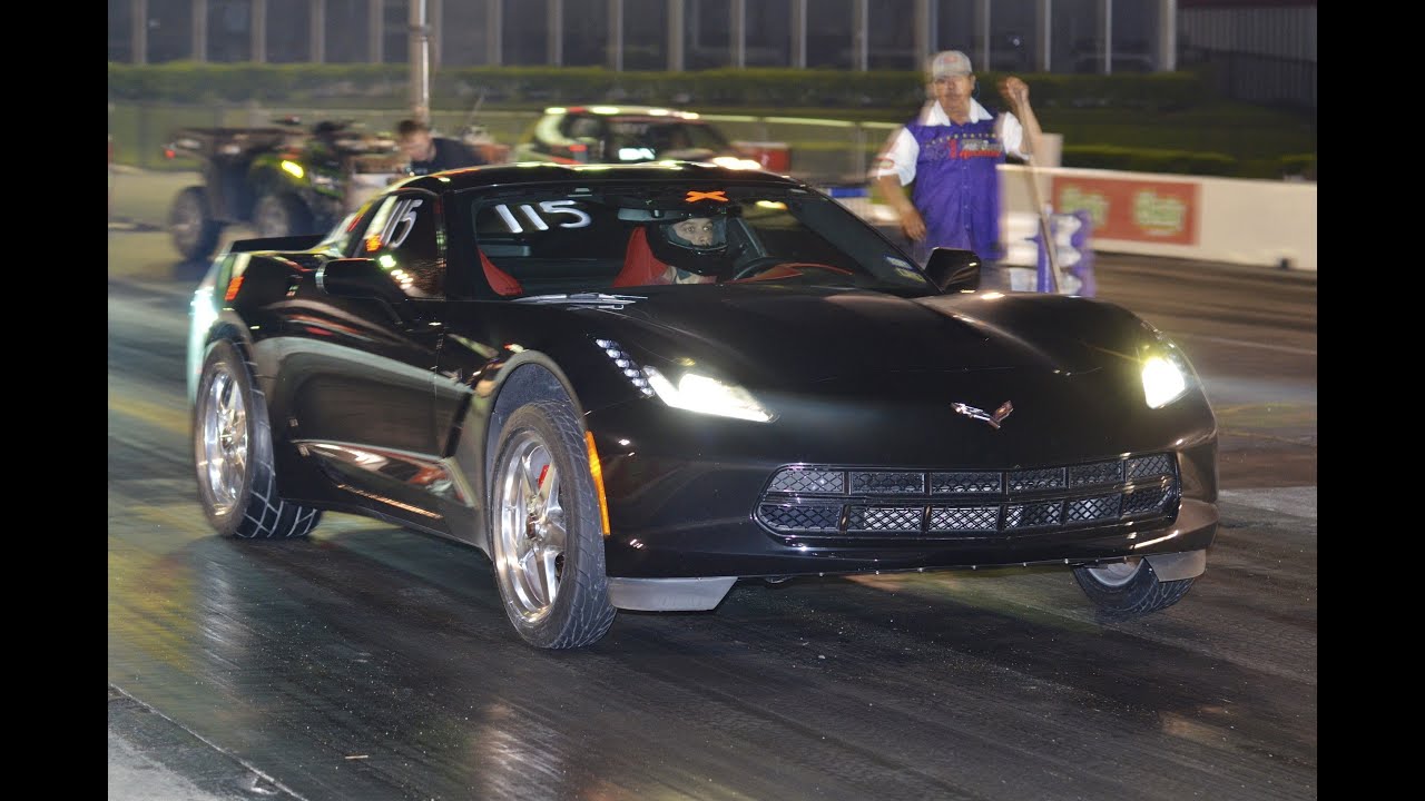 2014 Corvette C7 modded first quarter mile runs