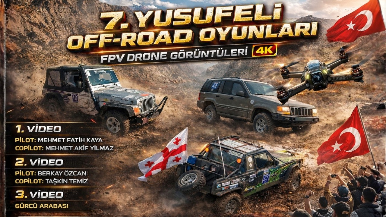 7.YUSUFELİ OFF-ROAD OYUNLARI FPV DRONE GÖRÜNTÜLERİ [4K] #offroad #yusufeli #offroad4x4 #4k #fpvdrone