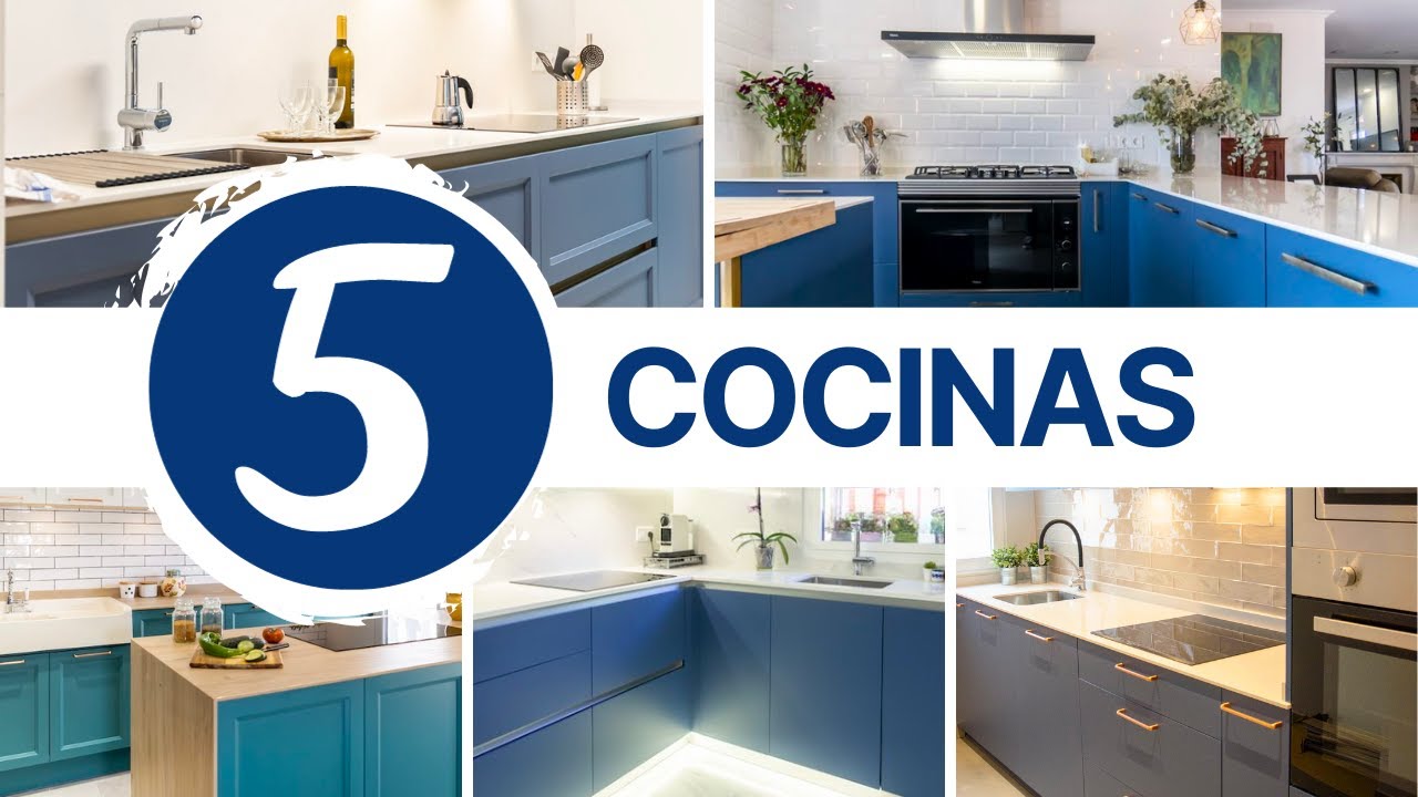 Ideas para dise&ntilde;ar tu cocina en AZUL 💙 | 5 cocinas reales