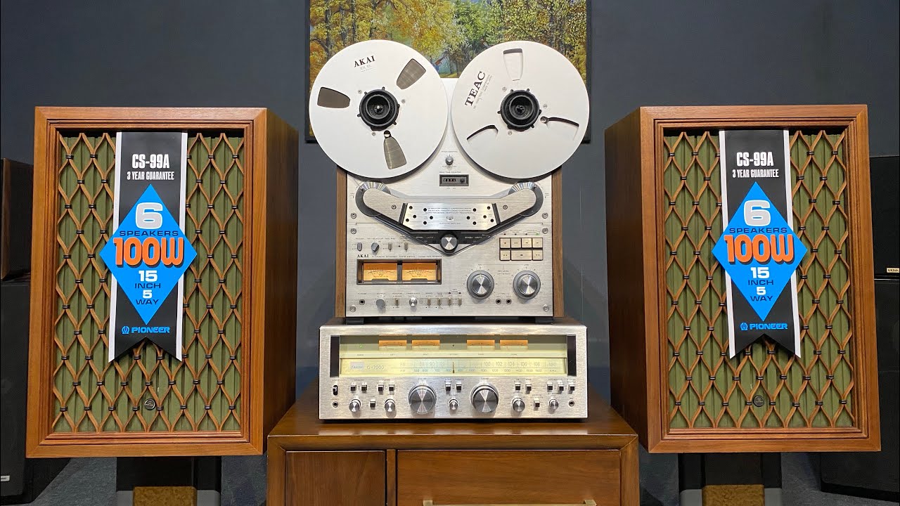 Đc cả NGHE lẫn NHÌN ạ! Combo Xe - Pháo - Mã | Pioneer CS-99A | Akai GX-635D, | Sansui G-7000
