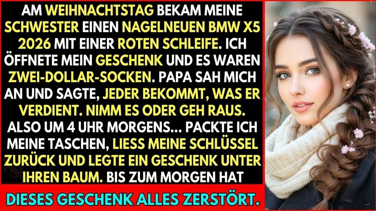 Beim Weihnachtsessen bekam meine Schwester einen BMW, ich 2 Dollar – um 4 Uhr war ich weg
