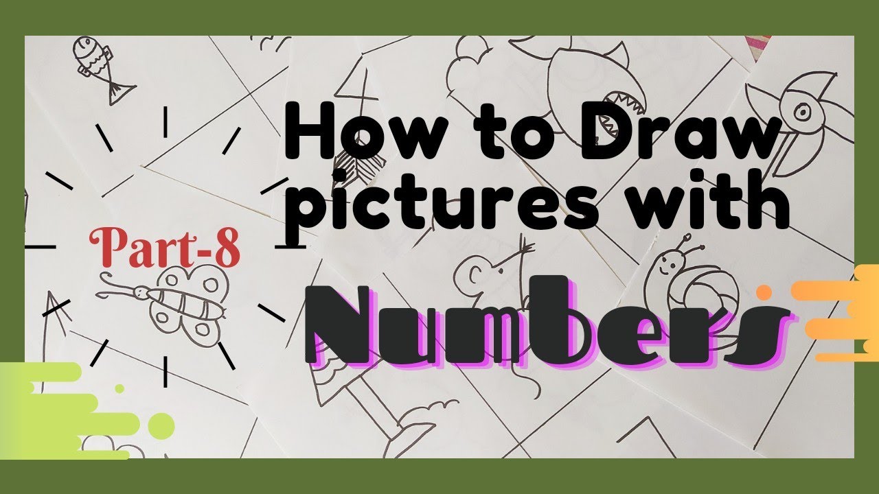 How to draw pictures easy with Numbers || Art for children and CwSN.(part-8).#shorts.